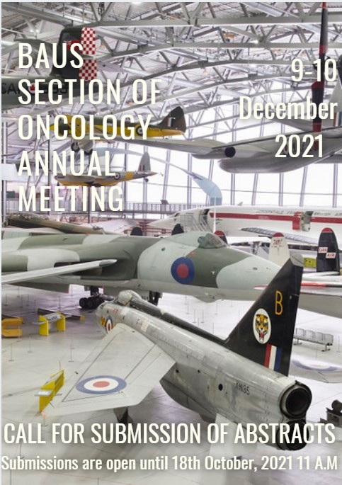 BAUS Oncology Annual Meeting | 9-10 December 2021

🔔Registration is now open: ow.ly/IA7X50GnDdG

👉Programme is available to view: baus.org.uk/_userfiles/pag… 

📝Abstract submission closes next week, submit your abstract here: bausevents.eventsair.com/oncology-annua…