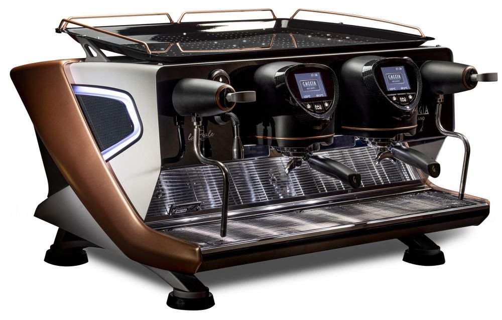 CaffeSociety's tweet photo. We recently added the range of Gaggia Milano espresso machines to our website, going from the Compact and Essential Ruby model, to the premium top of the range La Reale model. View the range: https://t.co/MWhhAd0VhC ☕☕ https://t.co/NF3xB6tRod