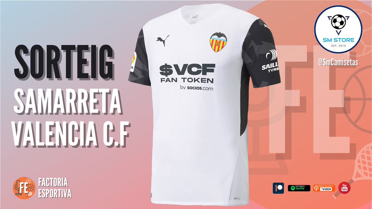 💥SORTEO💥

Sorteamos una camiseta del Valencia CF junto a <a href="/FEsportiva/">Factoria Esportiva</a>

Para participar:

✅ RT a este tweet
✅ Seguir a <a href="/SmCamisetas/">SM Store || Camisetas de fútbol</a> y <a href="/FEsportiva/">Factoria Esportiva</a>

🎁 Ganador: 25 de Octubre