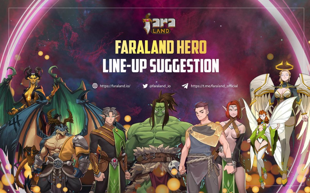 🔥A comprehensive overview of Faraland Hero for beginners. Check the line-up and prepare for the epic battle!
👉Read more: 
blog.faraland.io/2021/10/11/far…
#Faraland #Gamefi #BSC