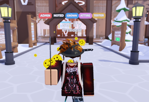 Hey, it's been awhile! Who wants a sneak peak? Here's a photo of sorify in the test server with a few of the new items being added to Frozey which can be purchased with our in game currency!