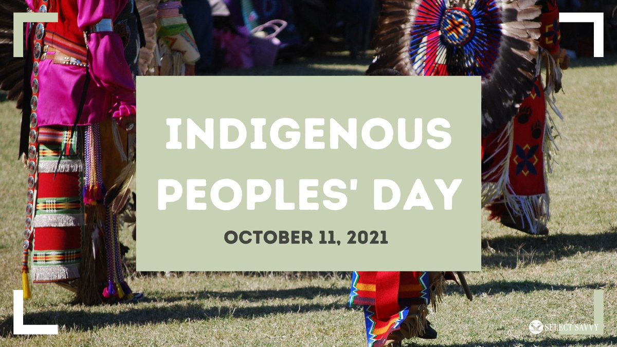 selectsavvyllc's tweet photo. Today is Indigenous Peoples' Day!
Today we celebrate Indigenous Peoples in the Americas and commemorate their histories and cultures.
#IndigenousPeoplesDay #dei #recruiting #jobs #selectsavvy https://t.co/2gmYAYrfrg