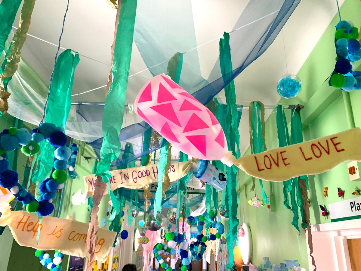 🐳  As promised, we are delighted to share a few more photos from our Apollo 'Sea of Love' residency created by the children at @WhippsCrossHosp ❤️ 

It's been an amazing process seeing the artwork transform the space into a deep sea wonderland 🐡 🐠 🐙 

<a href="/BBCCiN/">BBC Children in Need</a> <a href="/wfcouncil/">Waltham Forest Council</a>