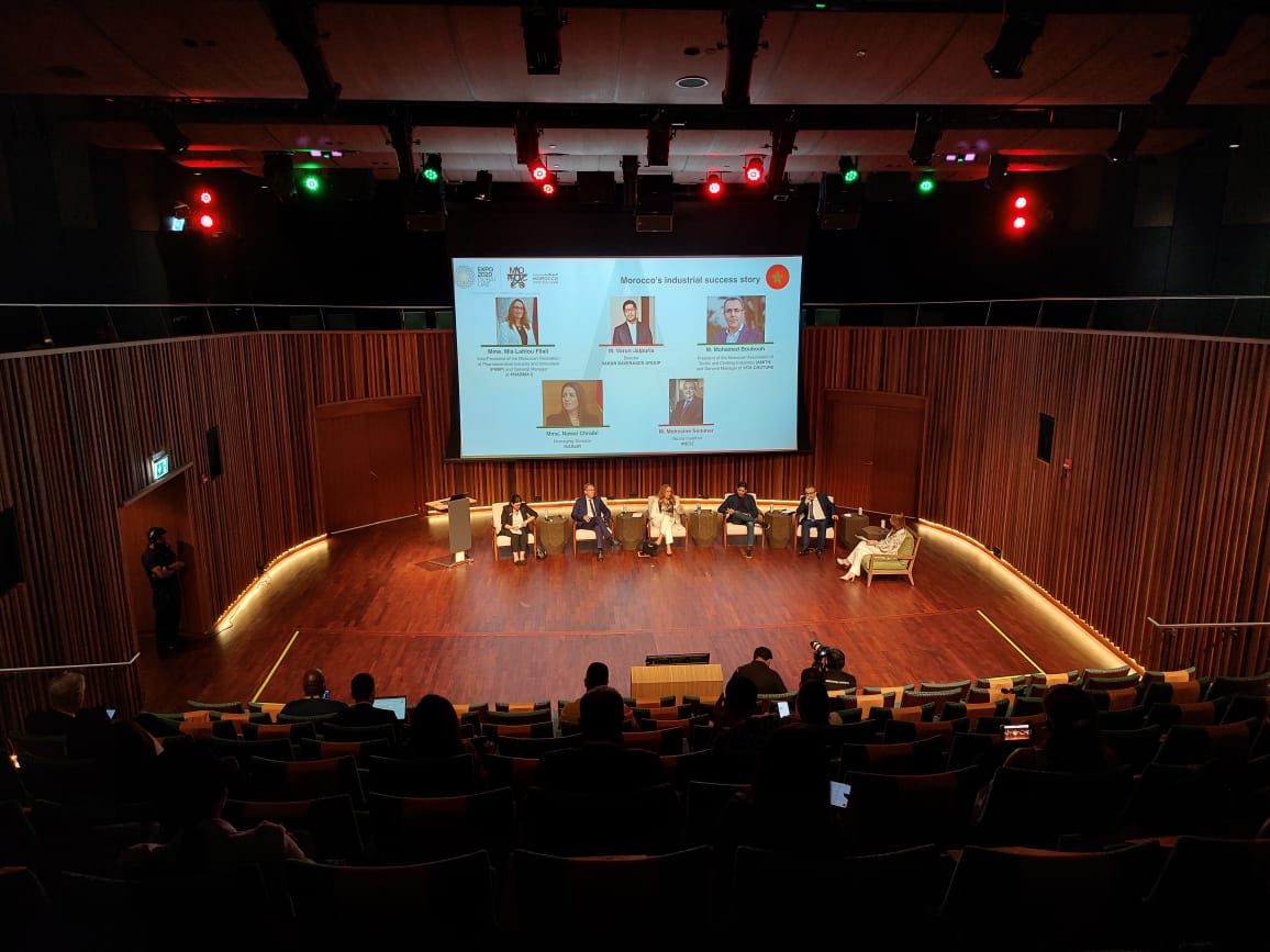 The second Panel is putting 3 sectors on the spotlight: #Pharma, #Textile and #Agrobusiness, with the participation of : 
#FMIIP
<a href="/Pharma5Officiel/">Pharma 5 Officiel</a>
#AMITH 
#VitaCouture
<a href="/FondationMascir/">MAScIR Foundation</a>
<a href="/MEDZMorocco/">MEDZ</a>

<a href="/amdie_agency/">AMDIE - Moroccan Investment and Export Agency</a>  <a href="/MoroccoNow_Ofcl/">Morocco Now</a> <a href="/CGEM_MA/">CGEM</a>  
#Expo2020 #Dubai #Morocco