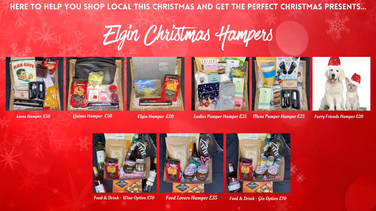 🎁 𝐂𝐡𝐫𝐢𝐬𝐭𝐦𝐚𝐬 𝐇𝐚𝐦𝐩𝐞𝐫 𝐎𝐫𝐝𝐞𝐫𝐬 𝐚𝐫𝐞 𝐎𝐏𝐄𝐍! 🎁

Here to help you shop local this Christmas and get the perfect Christmas Presents! 

Find out more- embraceelgin.co.uk/elgin-christma…