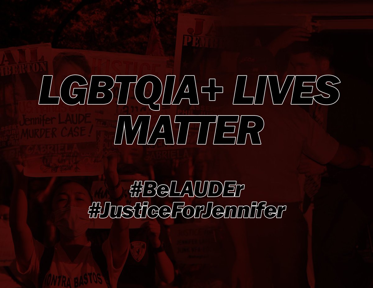 maykeIangot's tweet image. Ako si Maykel ng UST SHS, patuloy na lumalaban para sa hustisya kay Jennifer at sa lahat ng naging biktima ng SOGIE-based violence at ng imperyalismong US. Nananawagan ako para sa kagyat na pagpasa ng SOGIE Equality Bill!

#JusticeForJennifer
#PassADBNow
#BeLauder