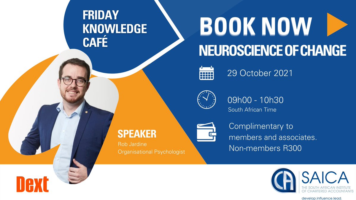 Join Rob as he unpacks the complexities of change and its impact on behaviour -  surviving to thriving in the face of change. Book your seat: bit.ly/3AnFM8s