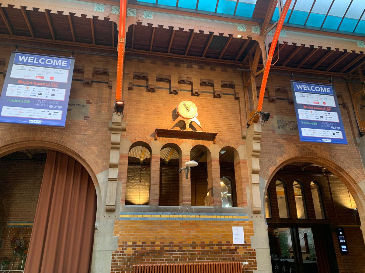 Beauty of a building <a href="/BeursVanBerlage/">Beurs van Berlage</a> 

Build up in full motion 💥

<a href="/IntHealthAI/">Intelligent Health</a> 
<a href="/WorldSummitAI/">World Summit AI: We do AI different.</a> 
<a href="/T_Minus30/">TMinus30 💚</a> 

🙋🏼‍♀️💪🏽⚡️👇🏾#wsai21 #ih21 #supersummit