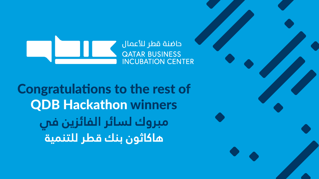 QBICqa's tweet photo. We are pleased to introduce to you the #QDBHackathon winners who participated in the QBIC and SportsTech accelerator themes.
Welcome aboard!
#qbic #entrepreneurship #Qatar #QDBHackathon https://t.co/qiFzGHKtdu
