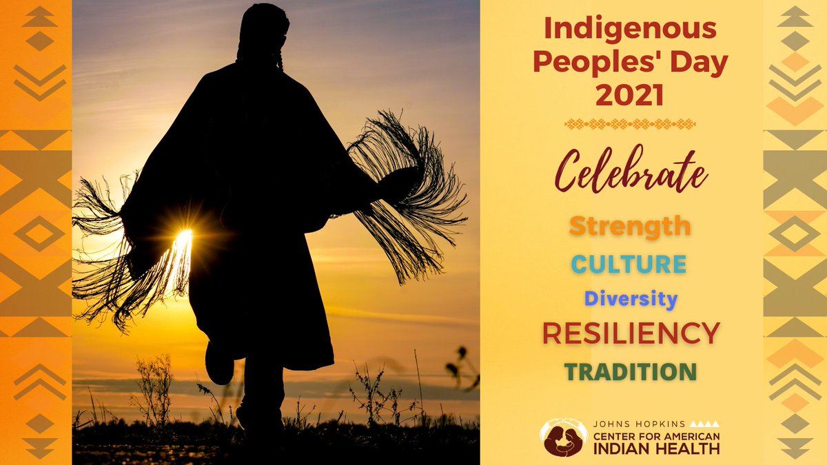 Join us in honoring Indigenous Peoples' Day 2021. We have so much to learn from Indigenous peoples' principles of knowledge, value systems and traditions. May we embrace these principles as cornerstones for promoting quality of life.  #IPD2021  #IndigenousPeoplesDay2021