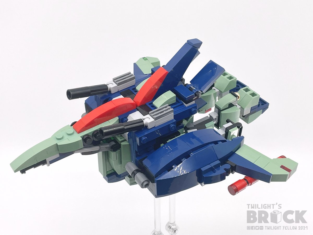 twilightsbrick's tweet photo. BWS可変型リ·ガズィが大好きです。
次へ：幻の簡易可変MS。

#lego #gundam #moc #hkmoc #mecha #legomecha #zetagundam #レゴ #ガンダム #zガンダム #リガズィ https://t.co/ycmTm4HE1E