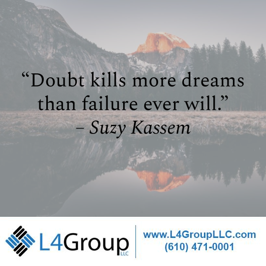 L4Group's tweet photo. Never doubt yourself.

#MotivationalMonday https://t.co/tEFUL5VEQY