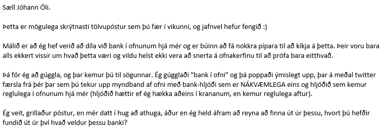 Jóhann Óli Eiðsson tweet media