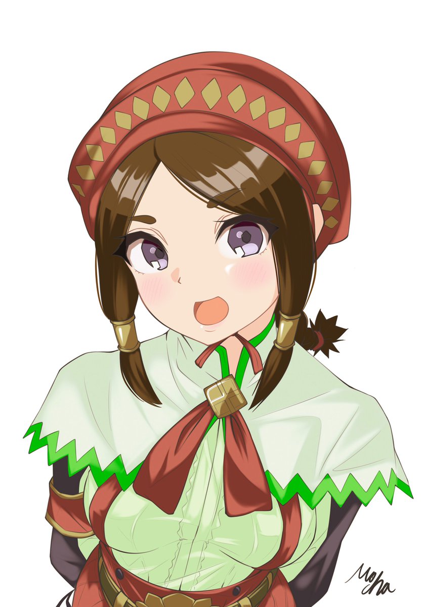 モンスターハンター　看板娘　缶バッジ　モンハン　アイシャ FBasWpxVgAAJadw.jpg