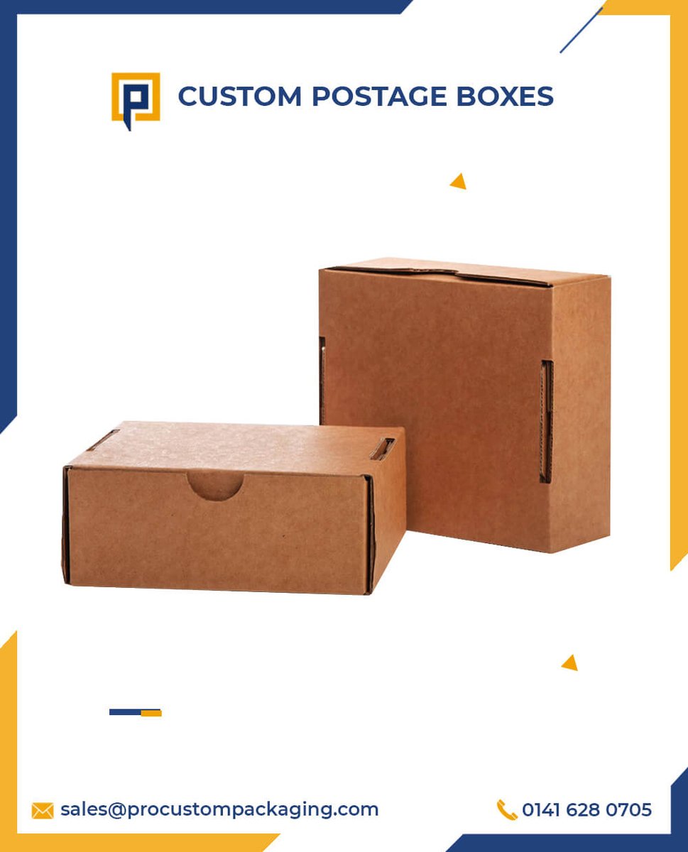 ProCustomPack's tweet image. Custom Postage Boxes
Custom Postal Boxes are available in various shapes and sizes in Pro custom packaging.

Website: procustompackaging.co.uk/custom-postage…
Email: sales@procustompackaging.co.uk
Contact: 0141 628 0705 
#procustompackaging #custompostageboxes