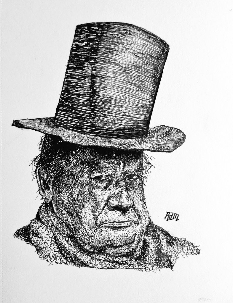 Pen &amp; Ink,
Portrait

#penandink #sketchbook #inktober #portrait