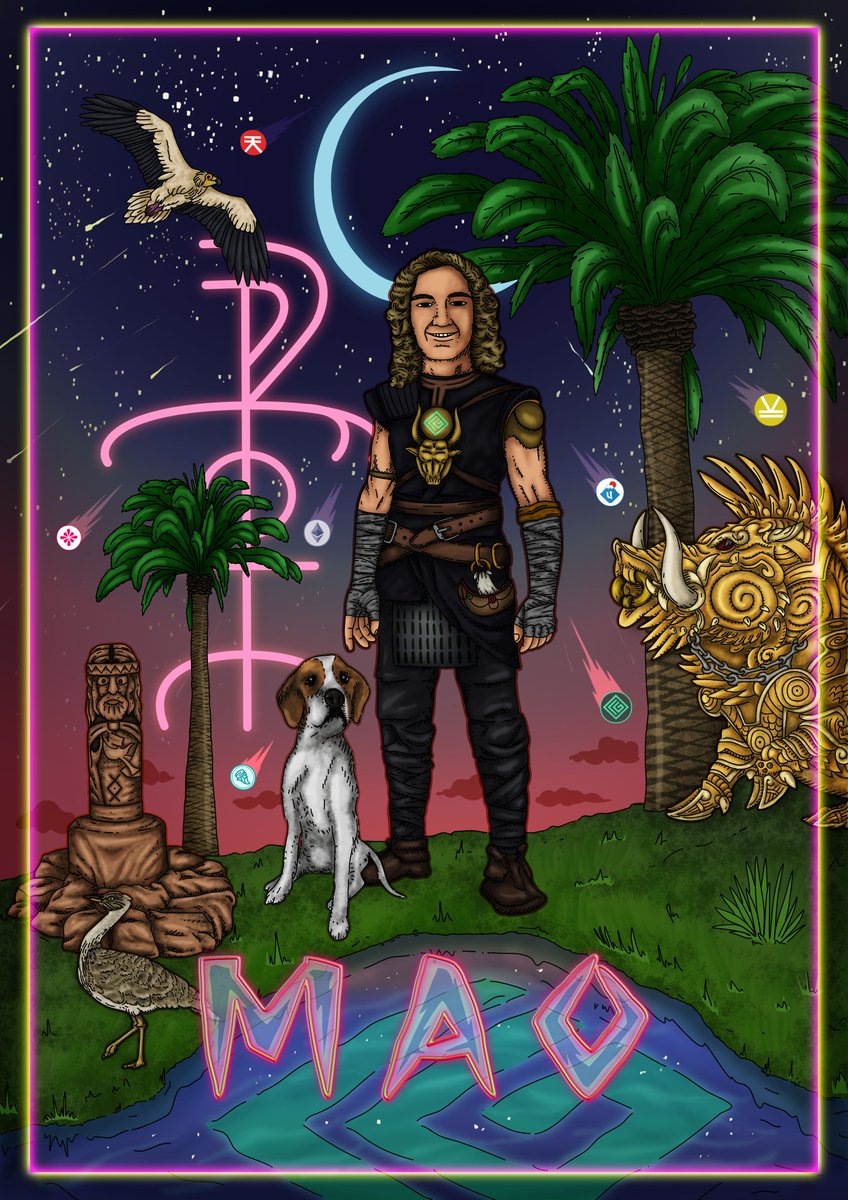 chainguru's tweet photo. Chain Guru collection continues to grow with #Mao #Guru #NFT #4! 🤩🔥🤩🔥
Big thank @DigitalUmi team and #amazing @late2wenty!
@soramitsu_co supporters 👉 you don't want to miss this train🚆
✅dope #art+$UMI airdrop+#turbocharged APY in Umi's #DeFi #Dapp! 
https://t.co/WWCsCOO61q https://t.co/faO62RZdVW