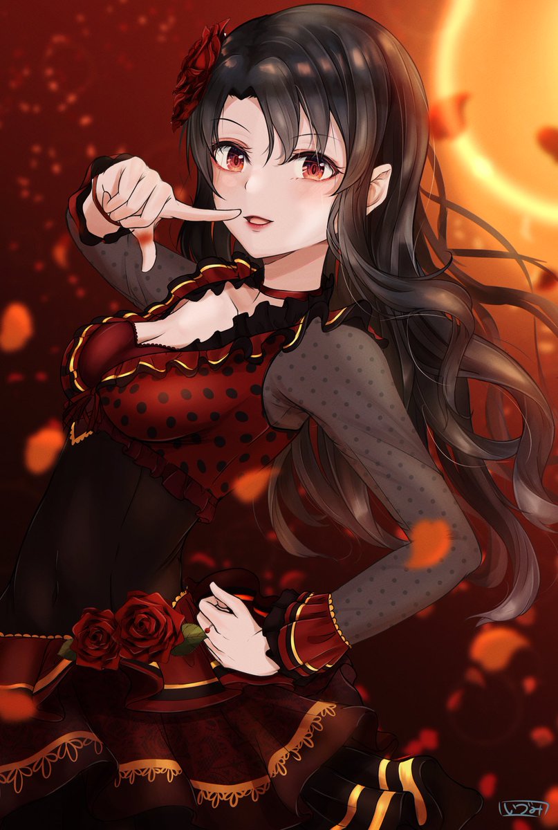 「情熱が語る口付け🌹
#高山紗代子 」|いずみんぬのイラスト