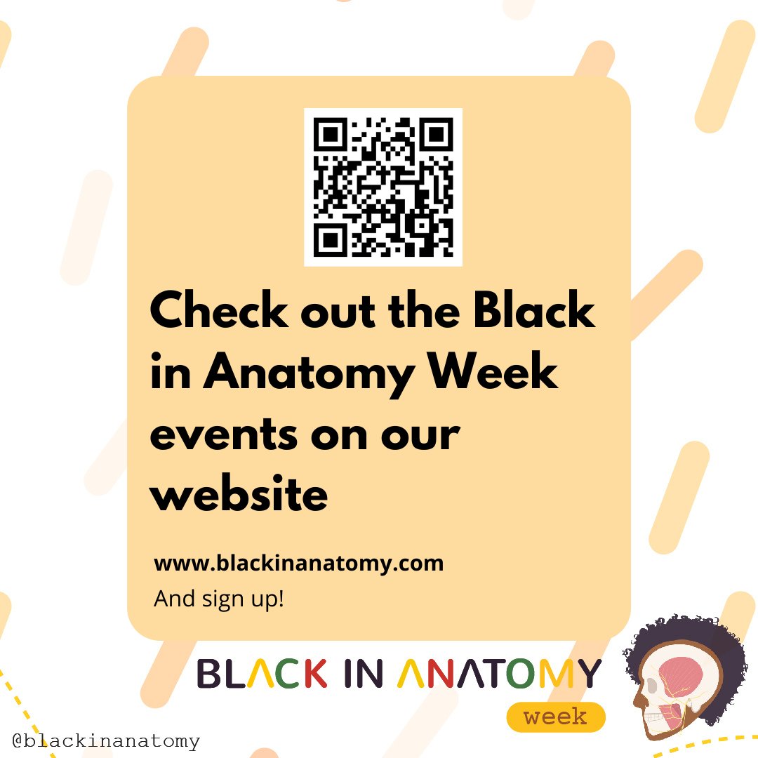 #BlackinAnatWeek is here! It's #BlackinAnatRollCall time! #BlackinAnatomy crosses many fields &amp; anatomy is used in a variety of careers. 

1. Introduce yourself
2. Tell us how you use #AnatomyEveryDay
3. Tag #BlackinAnatRollCall
4. Add a picture of yourself
5. Meet &amp; amplify