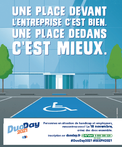 SandRobert_FT82's tweet photo. En 2021 l'#emploi des personnes en situation de #handicap est mis en avant ! 
👉#DuoDay le 18/11 avec le partenariat de #PoleEmploi
👉Semaine Européenne pour l'emploi des personnes handicapées du 15 au 21/11
Et si on commençait par un duo ?
https://t.co/BkKcH1lxNL
@muriellehenry1 https://t.co/fpYXqZidJr