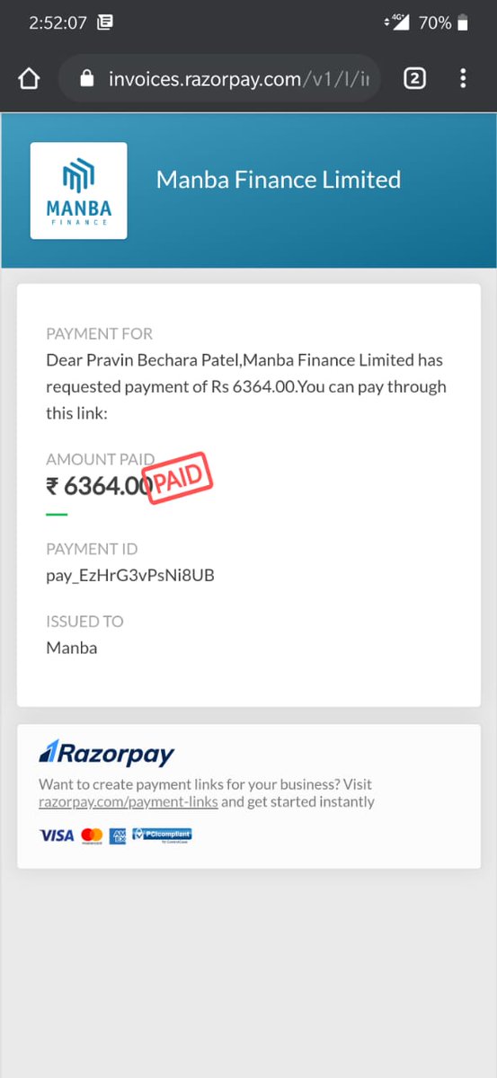 KunwarTinkal's tweet photo. @ManbaFinanceLtd 
very bad service.  
bike no-MH43 BM8929 i didnt get NOC from last 1 year.i paid all my EMIs but from ur side u could not update timt to time. and ur employe makes me fool.
i attached all my documents which i got from u. https://t.co/AzvWkfl7aU