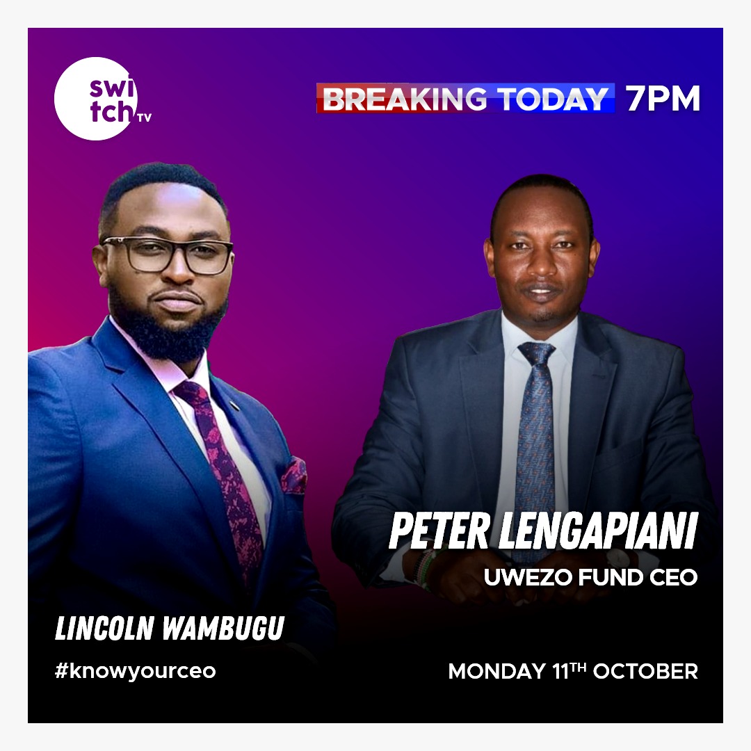 switchtvkenya's tweet photo. Wondering what you need to do to benefit from The Uwezo fund? Tonight at 7PM on @switchtvkenya , join @LincolnWambugu as we ask about all you need to know about the fund meant for the Youth, Women and People living with disabilities. DON'T MISS! #KnowYourCeo #BreakingToday https://t.co/b80zKpTTzI