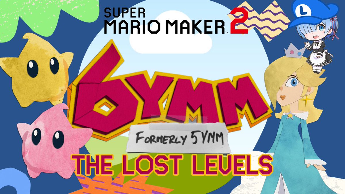 LunyRem's tweet photo. The final week of #6YMM at last. Thank you so much to the entire 6YMM team for organizing this anniversary and for gracing us with your extraordinary levels!

See you next year, maybe? 😉

https://t.co/B9x6y1ispL

#SuperMarioMaker2 #スーパーマリオメーカー2 #SmallYouTuber https://t.co/WCwKUCBHuF