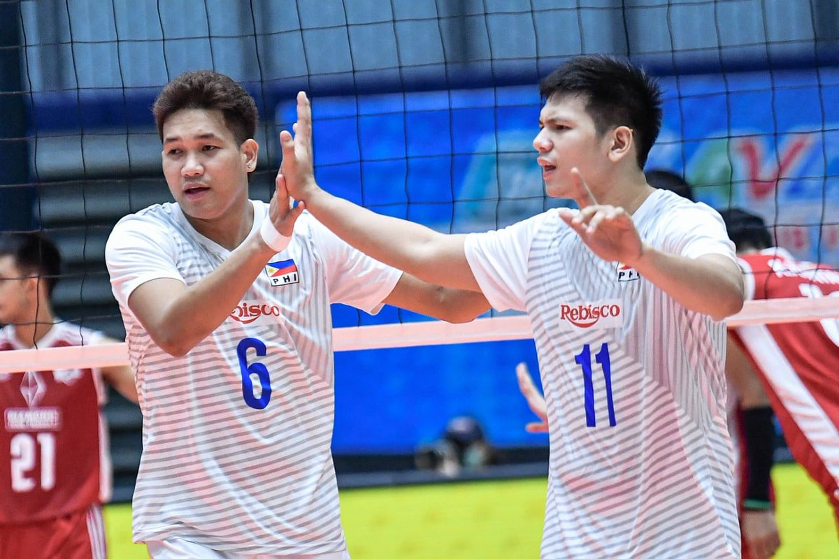 OneSportsPHL's tweet photo. We're proud of you, Team Rebisco 🇵🇭! 💪 

Despite falling short of a win against Diamond Food in a hard-fought five-set thriller, you showed us what we're capable of!

📷 AVC - Asian Volleyball Confederation https://t.co/GXF6D2LInO