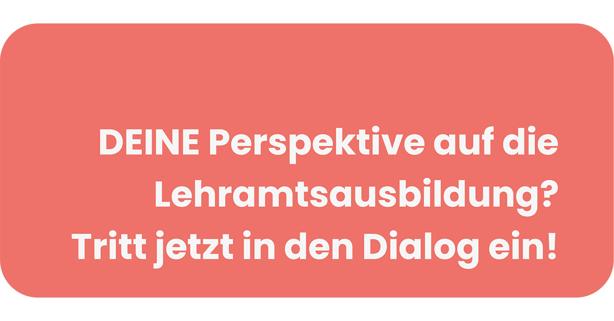 „Das Lehramtsstudium hat mit dem Berufsalltag nichts zu tun!" Oder? Auf der Plattform Dialog Lehramtsausbildung wird die Frage diskutiert, wie angehende Lehrkräfte gestärkt werden können: lehramtsdialog.de Was ist eure Meinung, #twitterlehrerzimmer? #twlz #Lehrerzimmer