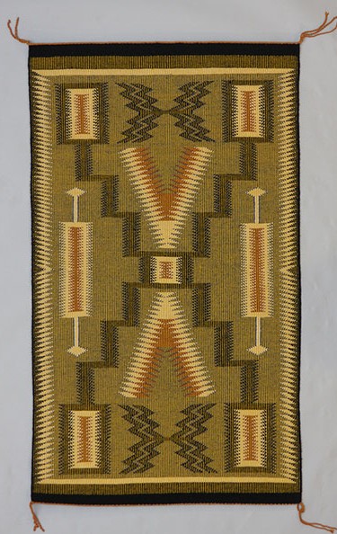 MuseumMaxwell's tweet photo. Object Monday: Storm Pattern Rug.   Diné weaver Rose Keith won the blue ribbon at the 1979 New Mexico State Fair for this storm pattern rug, woven using the raised outline technique.
https://t.co/VaOxvj7P79
#Navajoweaving #ObjectMonday https://t.co/6xl4GC7KRG