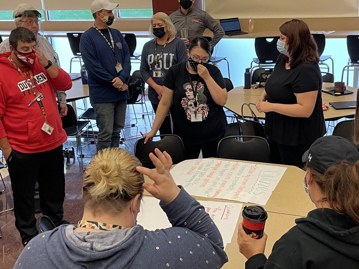 Great morning collaboratively discussing grading and grading practices with the AC HS/MS Staff. Dutchmen Proud!