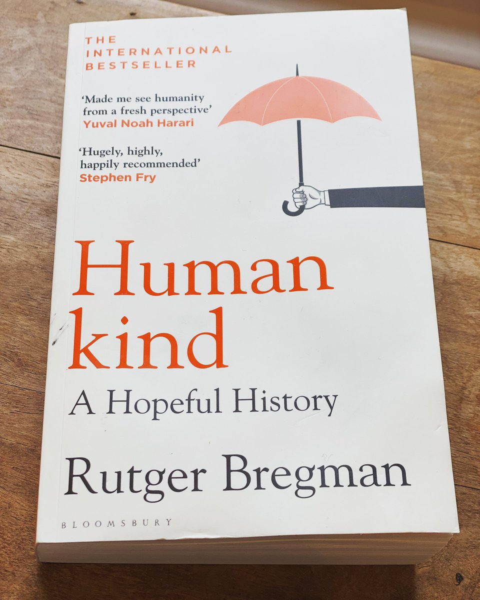 If I reincarnated as a book (not sure that’s ever happened) this would be me: scientist, optimist, storyteller.  Loved it <a href="/rcbregman/">Rutger Bregman</a> 🌟