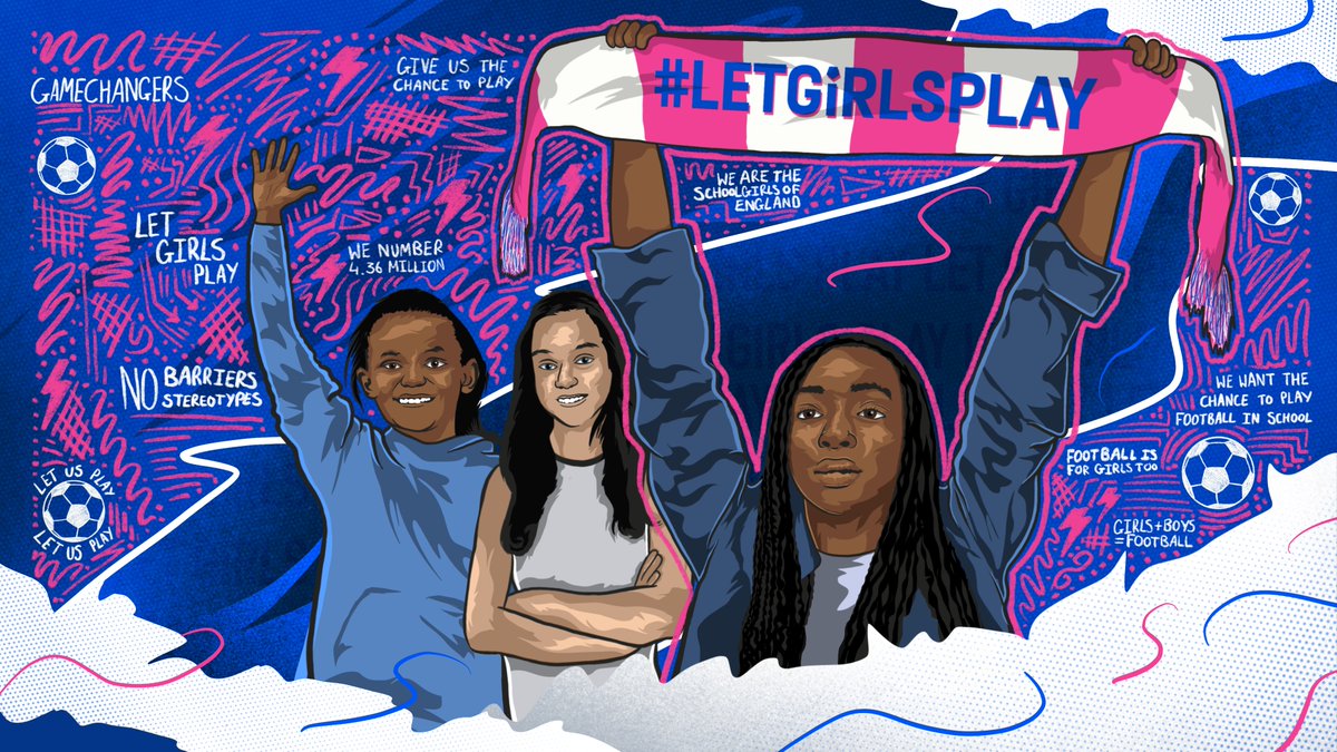 ⚽ 🏃‍♀️ | It’s time to break barriers and give girls equal access to play football at school. 

#LetGirlsPlay

Discover how you can support: 

englandfootball.com/letgirlsplay