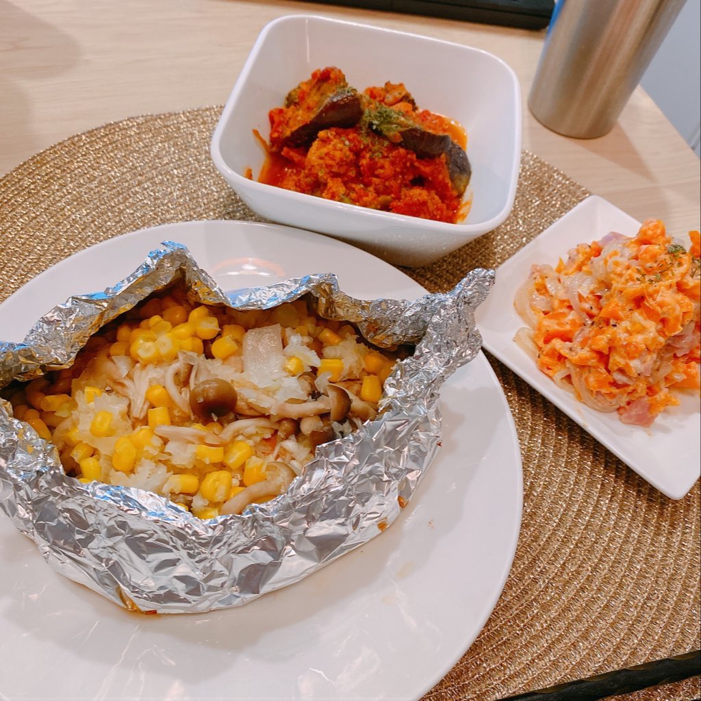 月曜日からちゃんとご飯作って偉いのは私です。
かんぱーーーーーい！