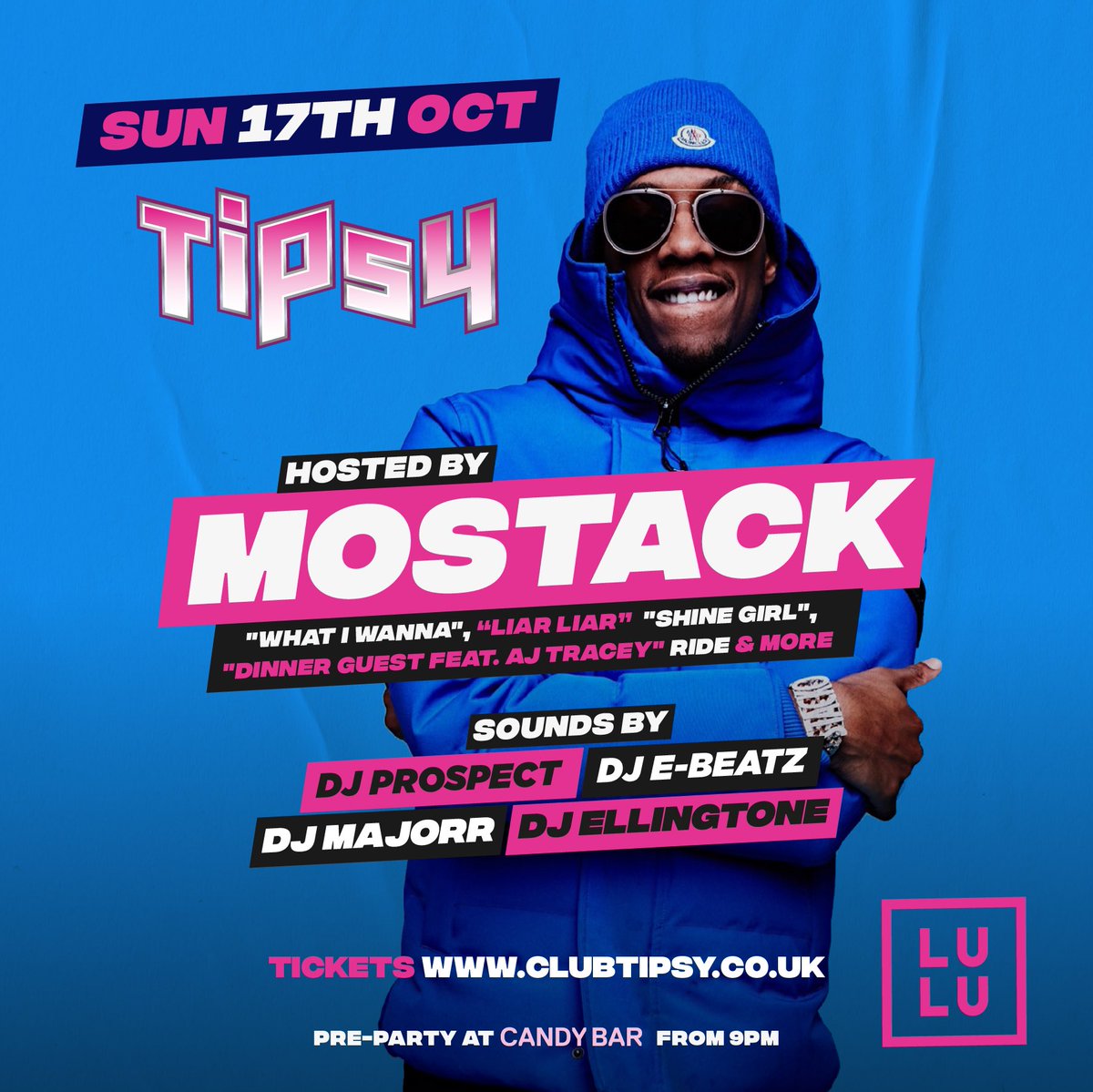 There just ain’t no party like a TIPSY party 🚧🍾🔥

THIS SUNDAY!

clubtipsy.co.uk for more details 🙌