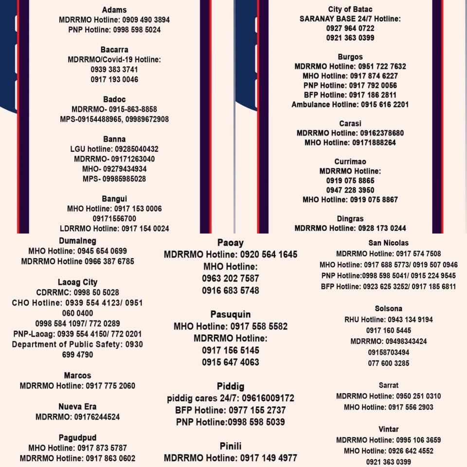 newswatchplusph's tweet image. ADVISORY: If you’re staying in Benguet, Cagayan, Ilocos Sur or Ilocos Norte now, you may contact these numbers in case of emergency due to Severe Tropical Storm #MaringPH. Always stay safe! ☔️ | @RexRemitio