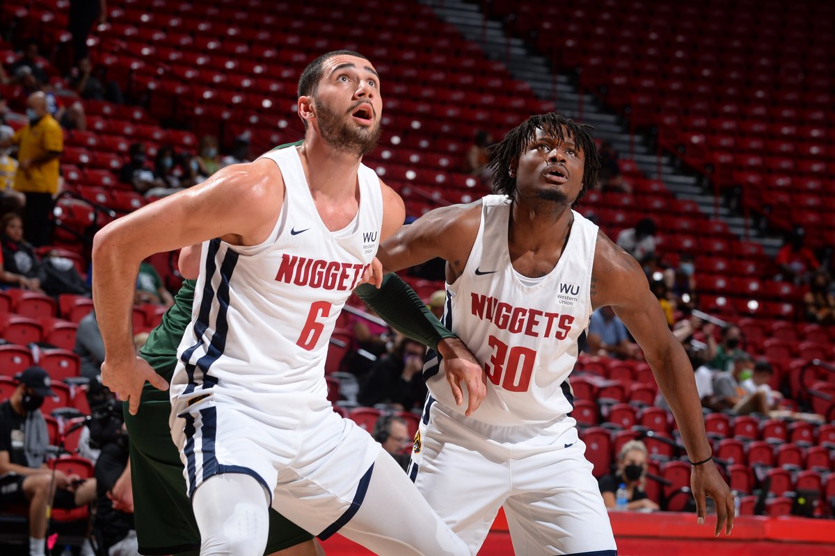 nuggets's tweet photo. OFFICIAL: We have signed Giorgi Bezhanishvili to an Exhibit 10 contract and have waived Matt Ryan. 

#MileHighBasketball https://t.co/KlEPniQMEF