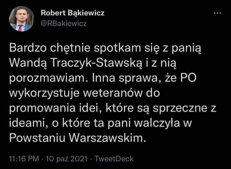 sikorskiradek's tweet photo. Bąkiewicz wie lepiej od powstańców o co walczyli. https://t.co/GHbPqVz5T8