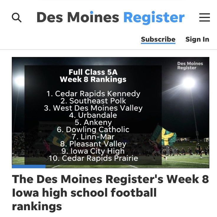 Cedar Rapids Kennedy Football (@crkfootball) on Twitter photo 