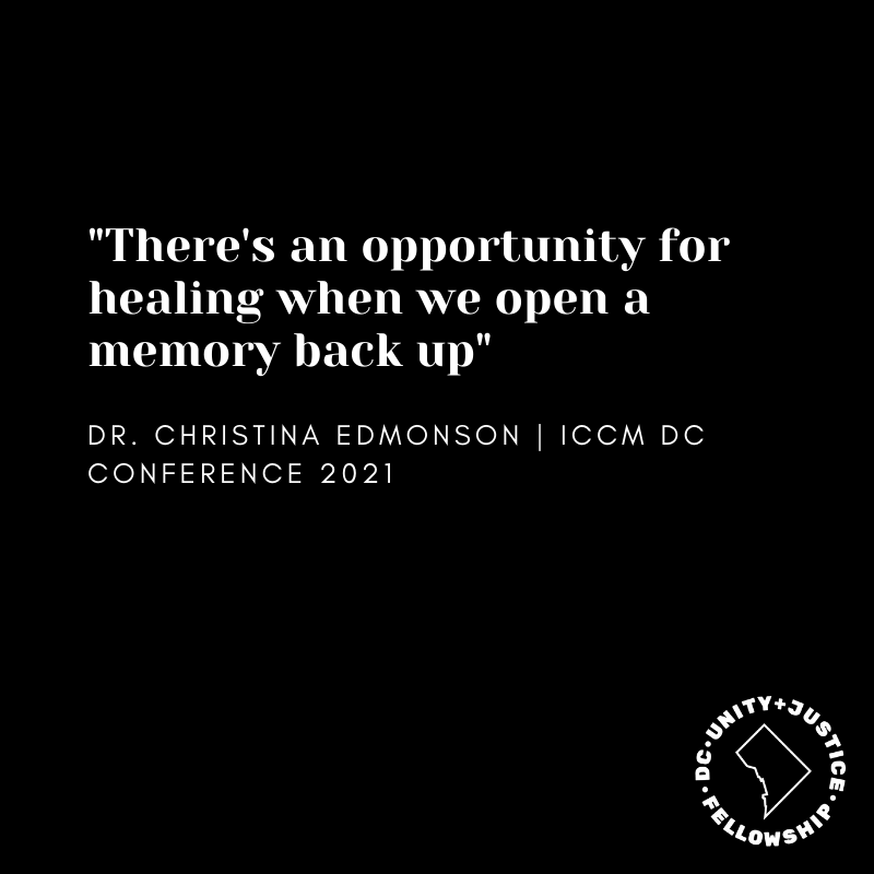 dcunityjustice's tweet photo. :: Opportunity for Healing ::
We are still soaking in the nuggets from the @iccmdc Inaugural Conference !!
•
This beauty came from @drcedmondson 's plenary, "The Costs of Clarity: Speaking Clearly as a Witness in Times of Division."

#DCUJFMondayMotivations https://t.co/3Zbybcpvlm