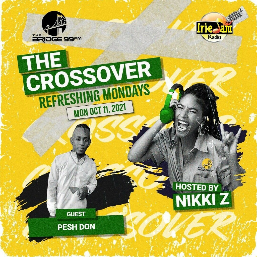 Today is Refreshing Monday #bridgenation on #thecrossover 

The #entertainment #queen @nikkizlive connect with <a href="/peshdon/">Pesh Don</a> 

#refreshingmonday #newmusic #gospel 

Irie Jam Radio and The Bridge 99FM runs the world! 🌉 🇯🇲 🔥  #thebridge99fm #thecrossover

F… instagr.am/p/CU5VqYTNy0Y/