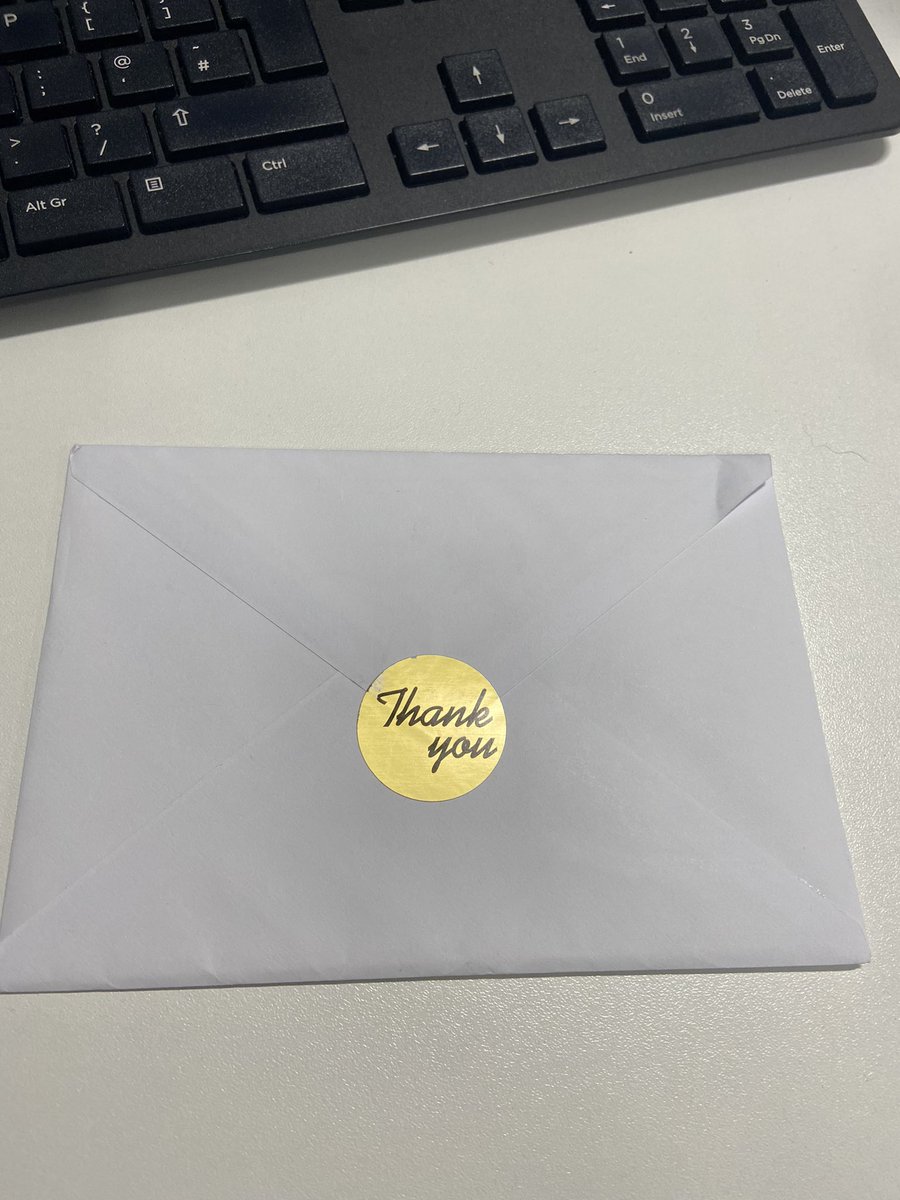 Today I received the most loveliest thank you card from a patient’s family. I’ve worked with the patient over many years and it only seemed fitting to say one final goodbye at the funeral. 
The card from the family really touched me today 🥰
#sayingthankyou #meanssomuch