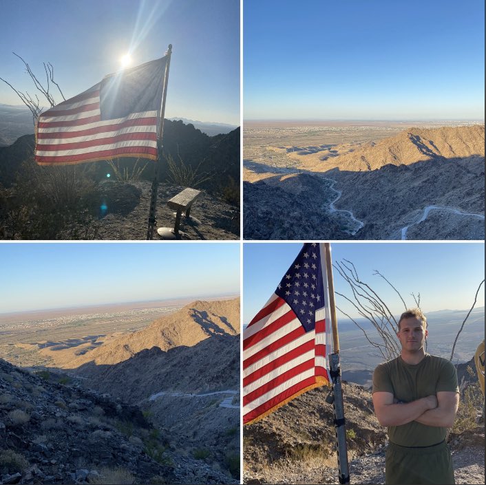 TraceCorne's tweet photo. fear not, for I am with you; be not dismayed, for I am your God; I will strengthen you, I will help you, I will uphold you with my righteous right hand. Isaiah 41:10. Thankful for the many opportunities and adventures with my family. #USMC https://t.co/h9XDcHSjVS