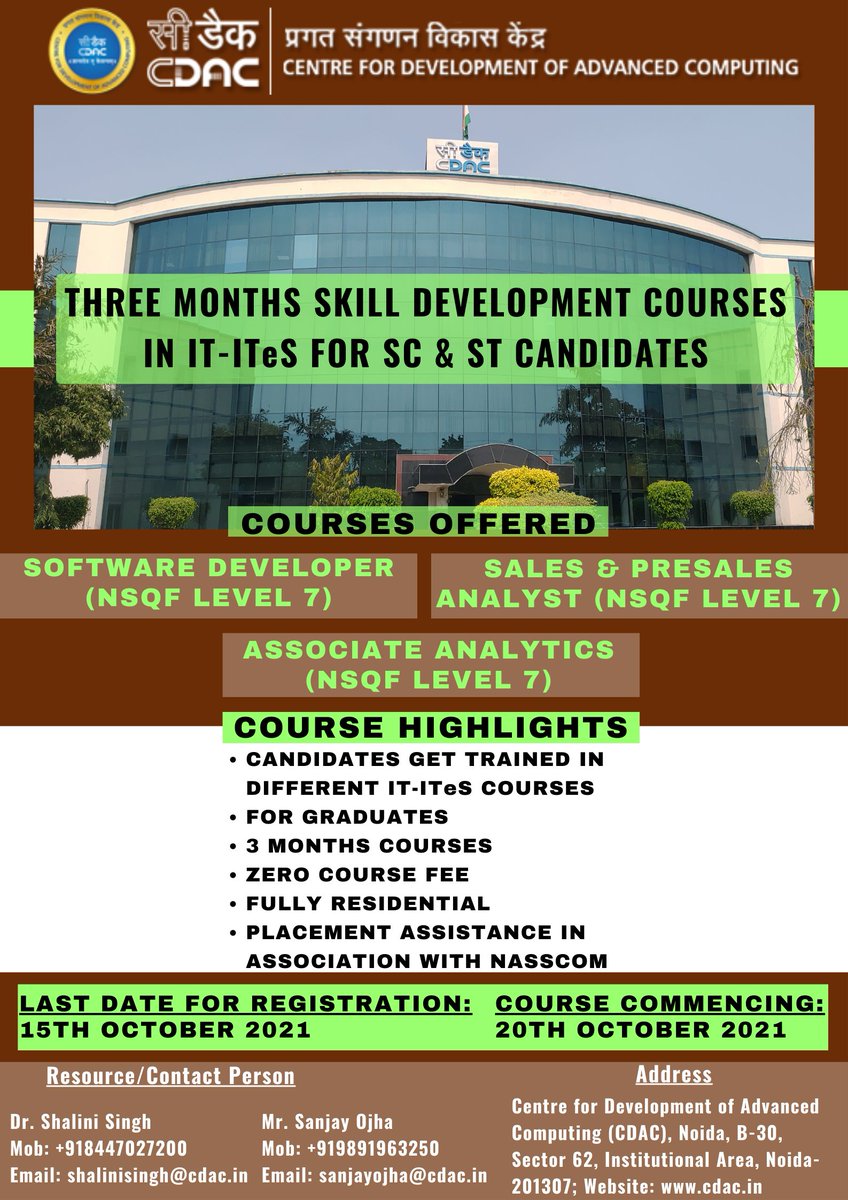 CDAC NOIDA (@cdac_noida) on Twitter photo 