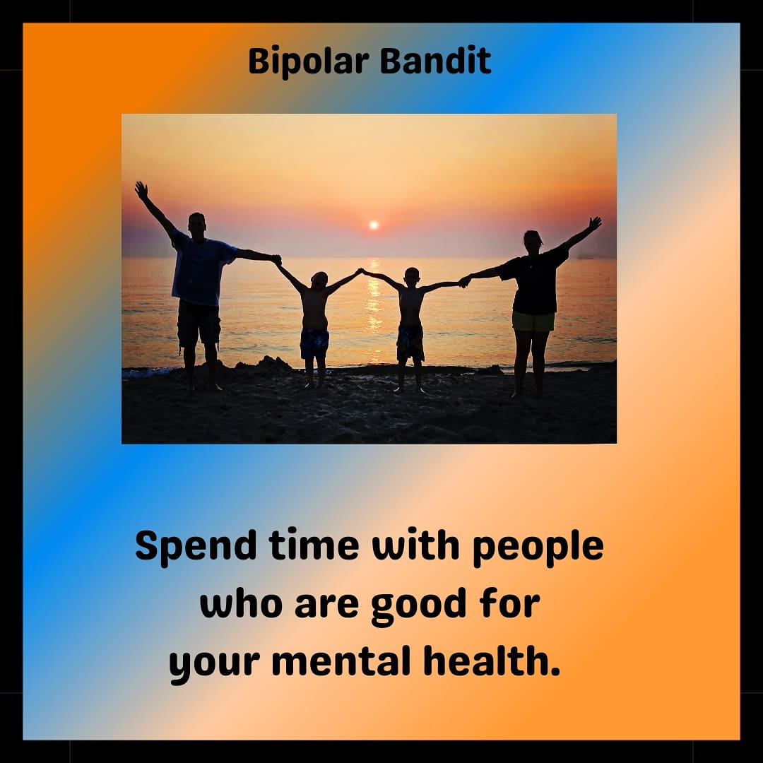 Bipolar_Bandit's tweet image. Spend time with people who are good for your mental health.

#mentalhealthwarrior #mentalhealthmatters #mentalhealth