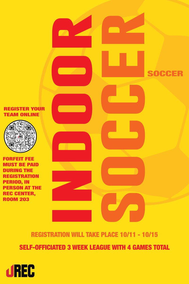 Indoor Soccer registration is now open! Register your team on IMLeagues.com!