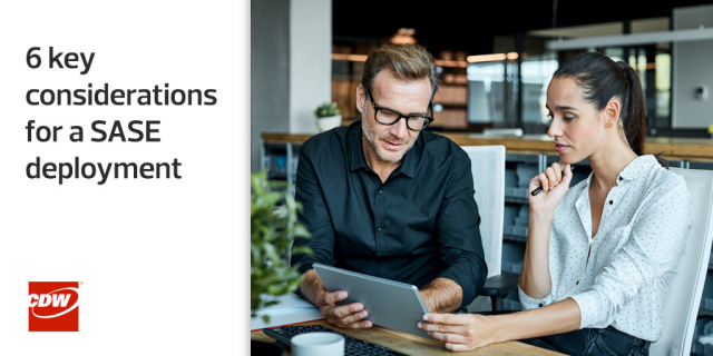 Leveraging #SASE enables migration away from a centralized #security enforcement model without compromising performance or security. Here's how to get started. #NCSAM #BeCyberAware #cdwsocial dy.si/hbYXLk2