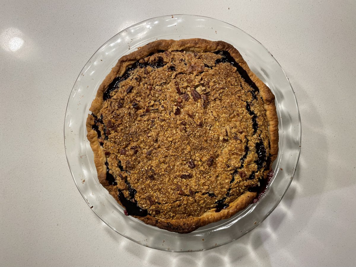 Happy October 11! Not only is today the first federally-recognized Indigenous Peoples' Day, but it is also National Coming Out Day and the 37th anniversary of my arrival in the United States. I'm marking the occasion with a homemade wild blueberry pie. :-)