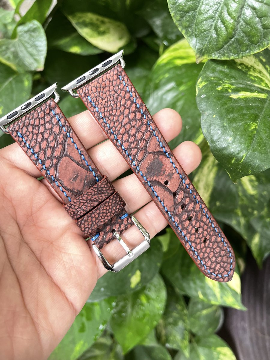 datstraps's tweet image. Ostrich Leather strap for Apple Watch #strap #AppleWatch