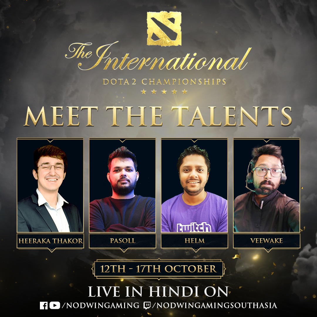 helmgg's tweet image. 😍I am your official TI-10 caster from India -

Will be live Casting opening matches of Main event tomorrow with @HeerakaT  on @NodwinGaming  YouTube.

#dota2TI